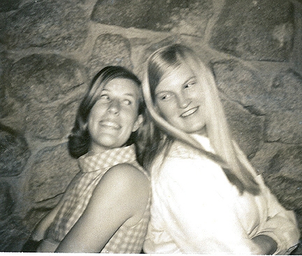 Best Friends - Sue Bergman and Shari Dyer
Taken at that doggone bowling alley after graduation.