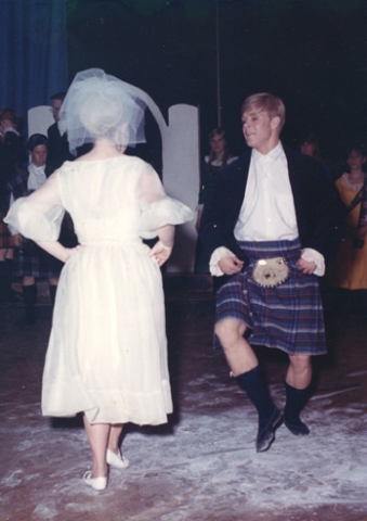 Tim Herring dancing in Brigadoon. He was also the choreographer of the production.